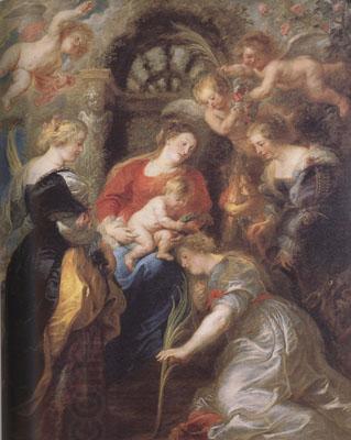 Peter Paul Rubens The Coronation of St Catherine (mk01) China oil painting art